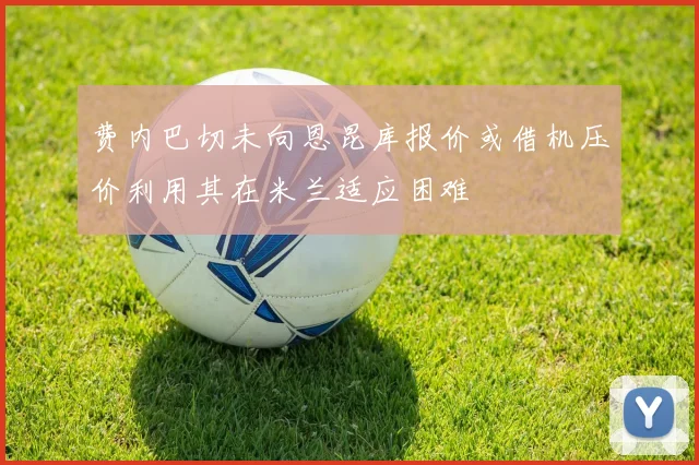 费内巴切未向恩昆库报价或借机压价利用其在米兰适应困难